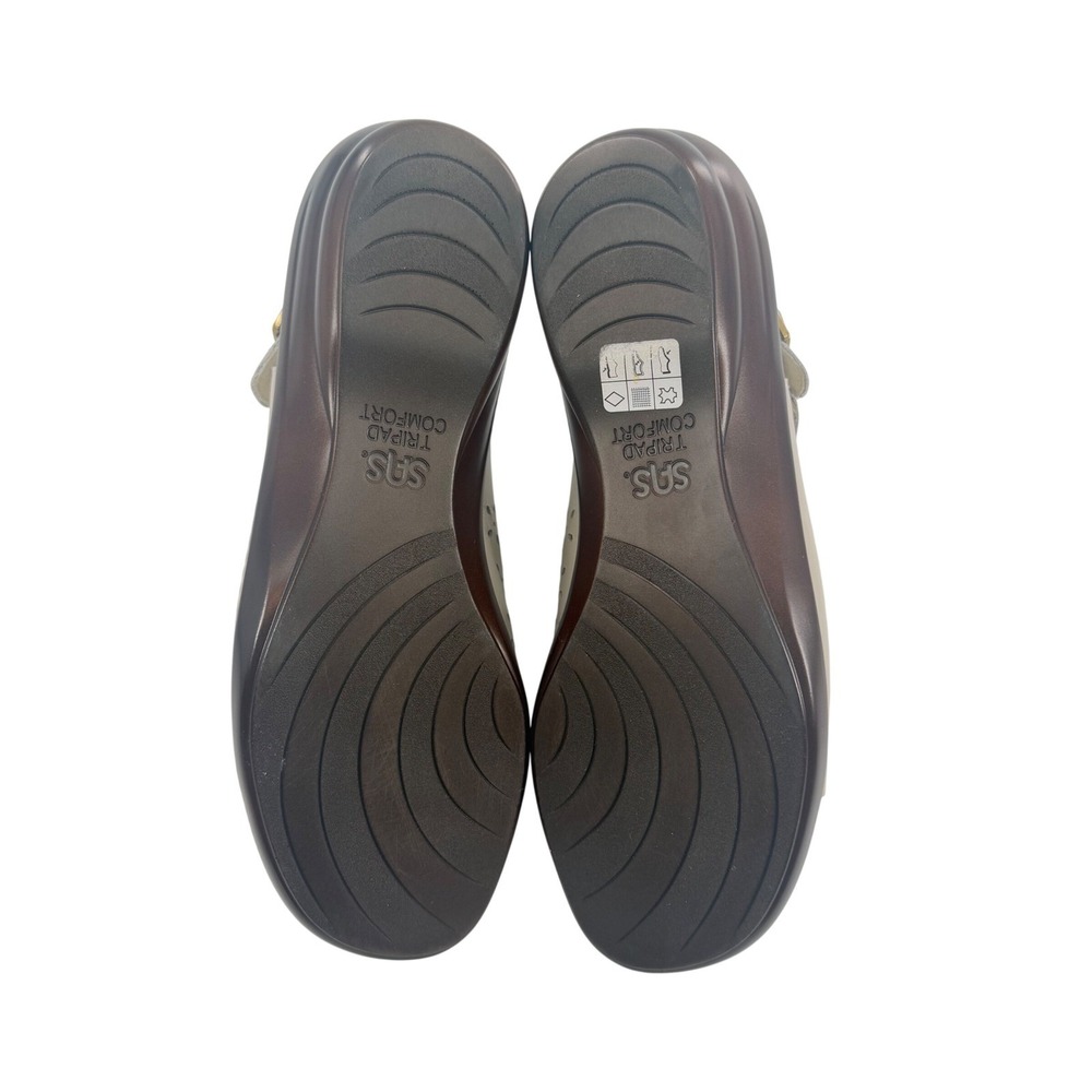 SAS Quatro Slingback Sandals Bone Leather Womens 10 WW (Double Wide) Comfort - Picture 5 of 10